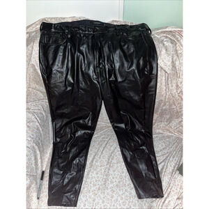 Torrid Sky High Skinny Faux Leather High-Rise Pant, Size 24R